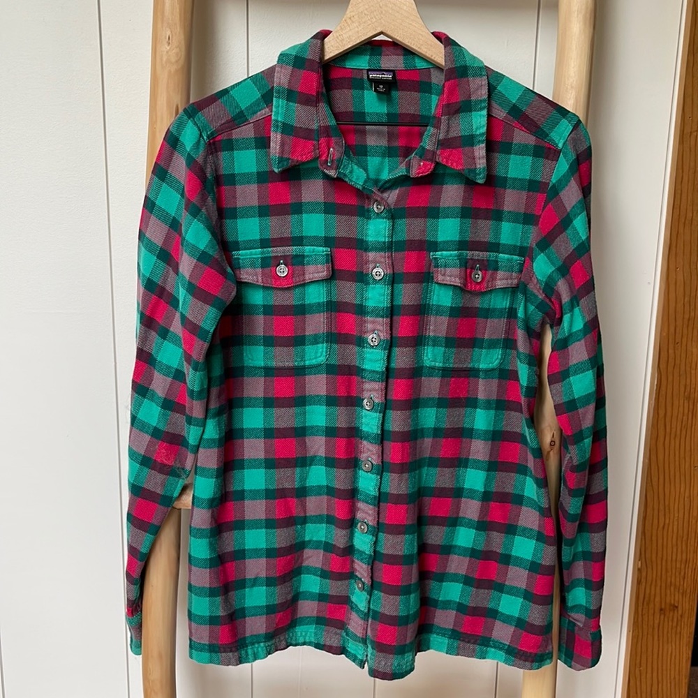 Patagonia Womens Flannel Button Up Shirt 12